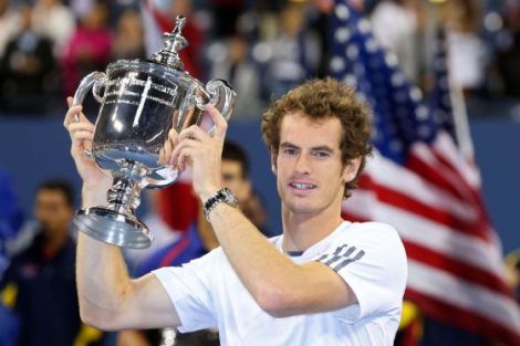 Andy Murray, ganador el US Open 2012. Foto: AFP
